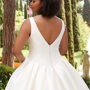 V-Back Wedding Dress
