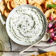 Basil and Chive Goat Cheese Spread