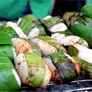 Chuối Nếp Nướng