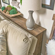 Console Table Between Couch and Wall
