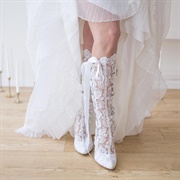Lace Boots for Bride