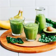 Avocado, Spinach, Banana Honey Maple Smoothie