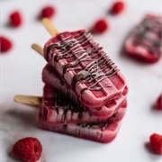 Dark Blue Berry Syrup Drizzle Popsicle