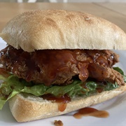 Fried Chicken Sandwich With Mambo Sauce