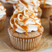 Caramel Apple Drizzle Cupcake