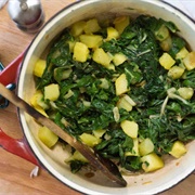 Boiled Potato and Swiss Chard