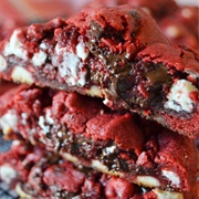 Red Velvet Blackberry Bark Cookie