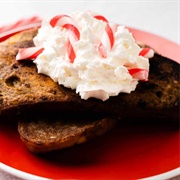 Candy Cane Drizzle French Toast