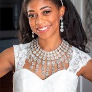 Statement Necklace With Wedding Gown