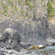 Columnar Basalt at Blackhead, Dunedin, New Zealand