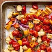 Crispy Sheet Pan Gnocchi With Vegetables