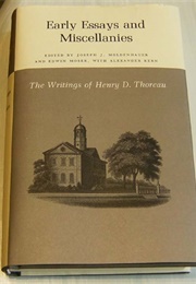 Early Essays and Miscellanies (Henry David Thoreau)