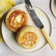 Toasted Crumpets With Butter