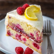 Raspberry, Lemon & White Chocolate Cake