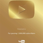YouTube Gold Play Button