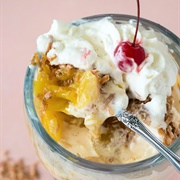 Orange and Piña Colada Sundae (Piña Coolada)