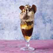 White Chocolate Tiger Tail Sundae