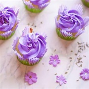 Violet Frosted Cupcake