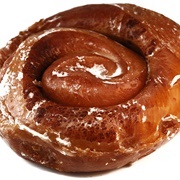 Strawberry Iced and Blackberry Jelly-Filled Roll Donut