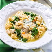Chicken Tortellini Soup With Kale