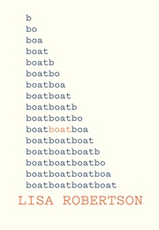Boat (Lisa Robertson)