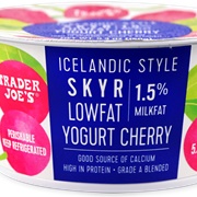 TJ's Icelandic Style Skyr Yogurt, Cherry
