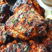 Peri Peri Chicken With Fries and Lemon Butter (Lopsided Leghorn)