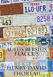 Aulus Persius Flaccus (Henry David Thoreau)