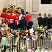 Worldwide Live TV Broadcast of Princess Diana's Funeral