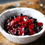 Stewed Berries and Custard