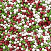 Red, White, and Green Circular Sprinkles (Portallini Confetti)
