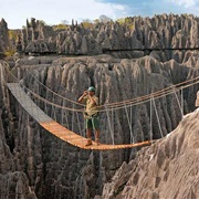 Suspension Bridge, Tsingy De Bemaraha, Madagascar