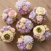 Frosted Flower Cupcake