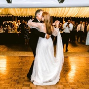 Wrist Loop on Skirt of Wedding Dress