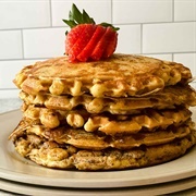 Pancakes, Waffles, and French Toast With Butter