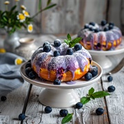 Blueberry King Cake Donut