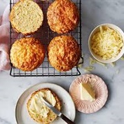 Homemade Cheese Scones With Butter