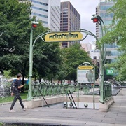 Paris Métro Sign at Victoria Square