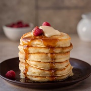 Pancakes With Soy Maple Syrup