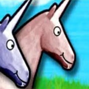 Pink and Blue Unicorns
