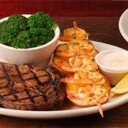 Ribeye 12Oz & Grilled Shrimp