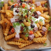 Cheese Cube Crinkle Cut Fries