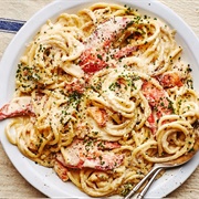 Rock Lobster Fettuccine With Tomatoes