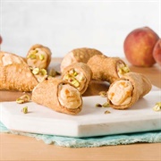 Peach Cream Cannoli