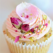 Pistachio Rose Mini Cupcake