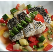 Steamed Black Bass