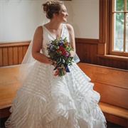 Striped Wedding Dress