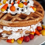 Waffle With Candy Corn