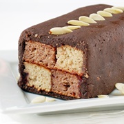 Battenberg Cake With Compote