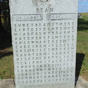 Bean Puzzle Tombstone